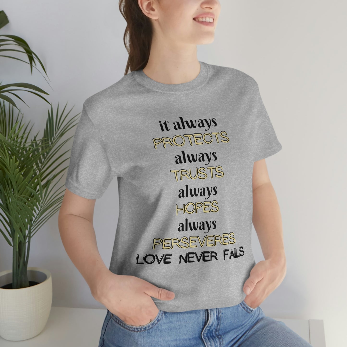 Love Never Fails Unisex T-shirt