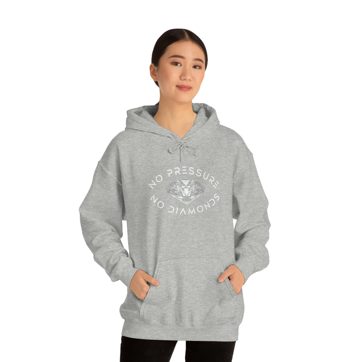 No Pressure No Diamonds Women's Hooded Sweatshirt