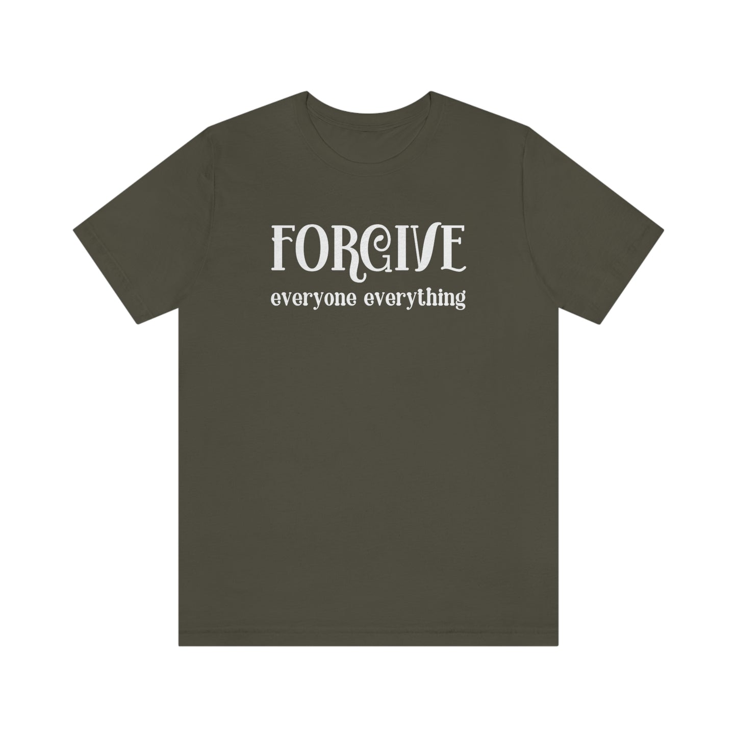 Forgive Everyone Everything curvy white letters Women's Design