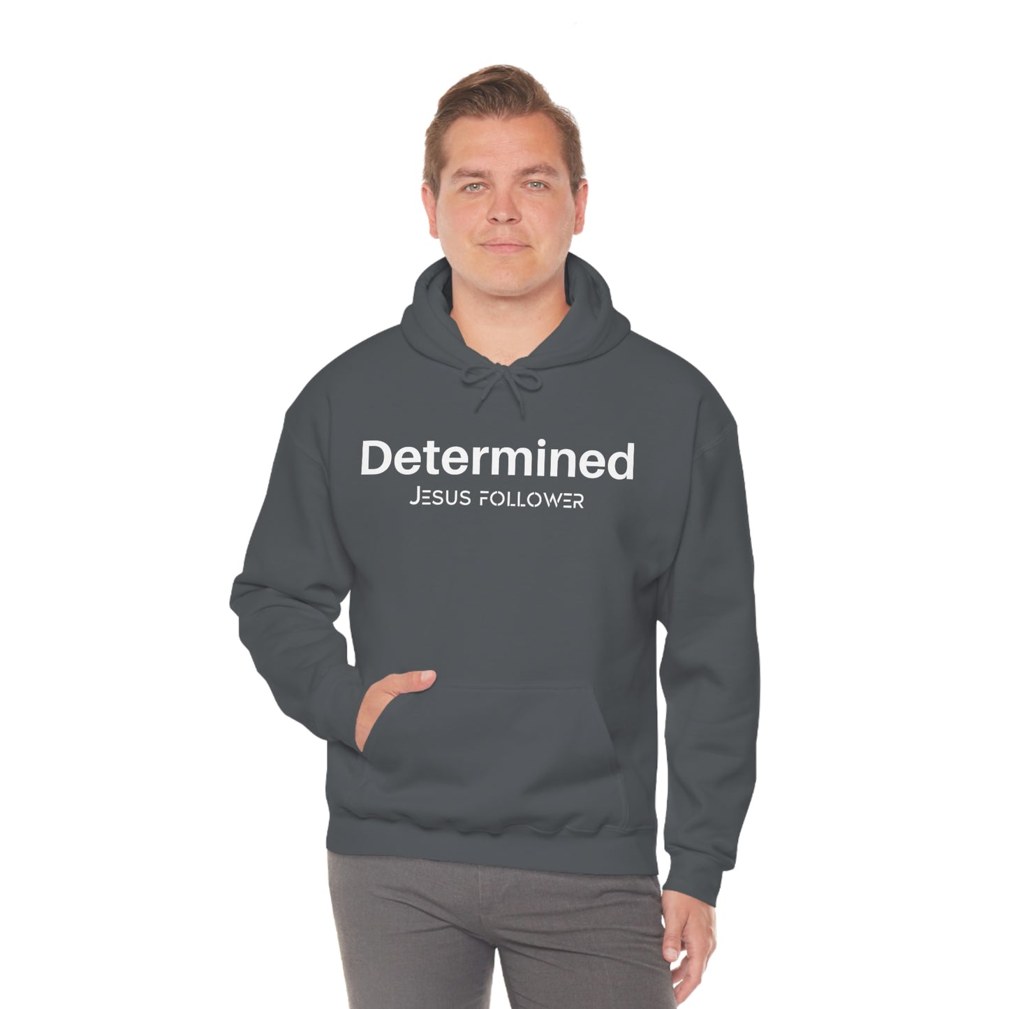 Determined Jesus Follower Unisex Hooded Sweatshirt