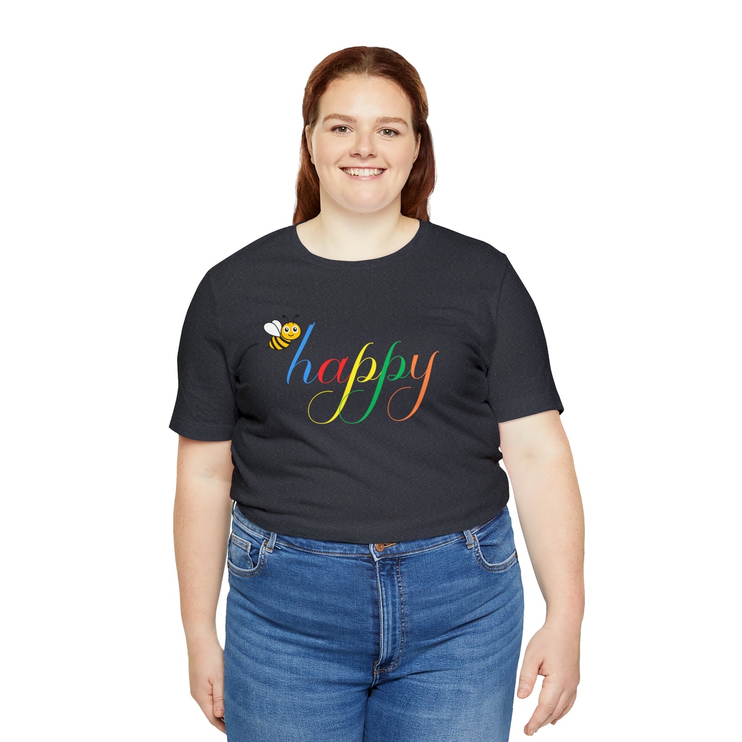 Bee Happy colorful Women's T-shirt