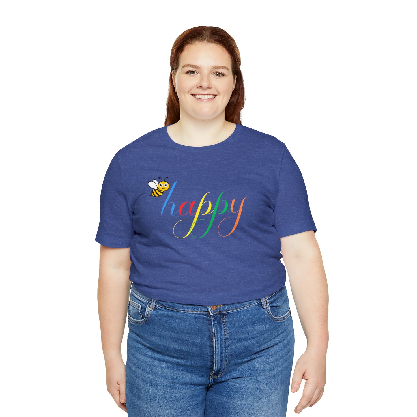 Bee Happy colorful Women's T-shirt