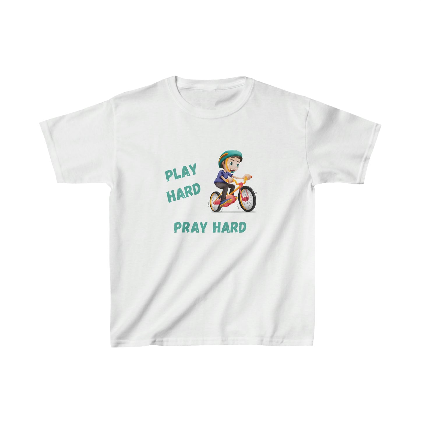 Play Hard Pray Hard Kids Cotton Tee