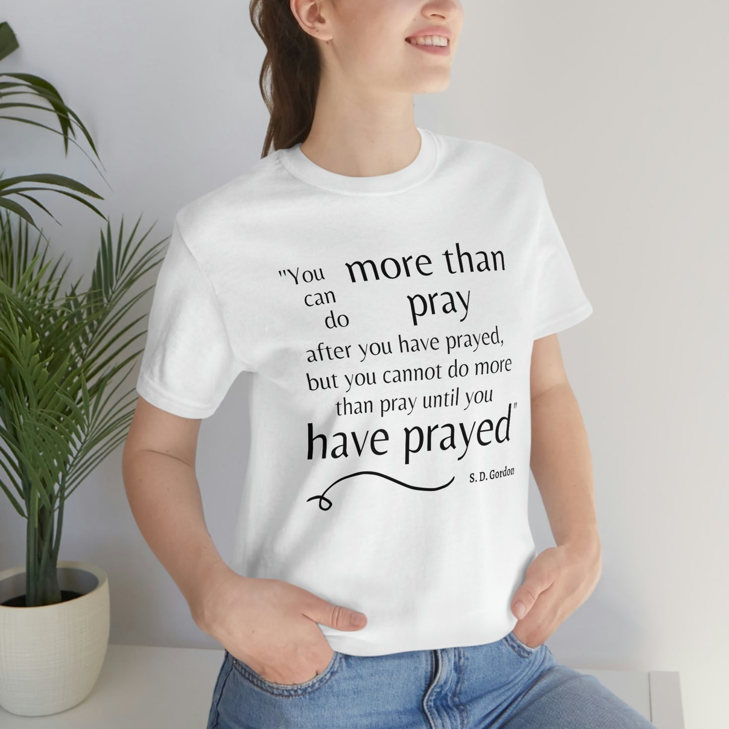 S.D. Gordon prayer quote Women's t-shirt