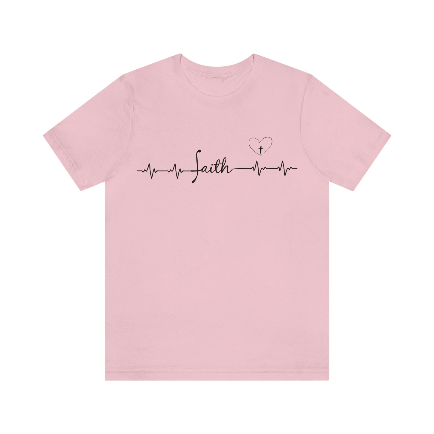 Faith heartbeat design Unisex t-shirt