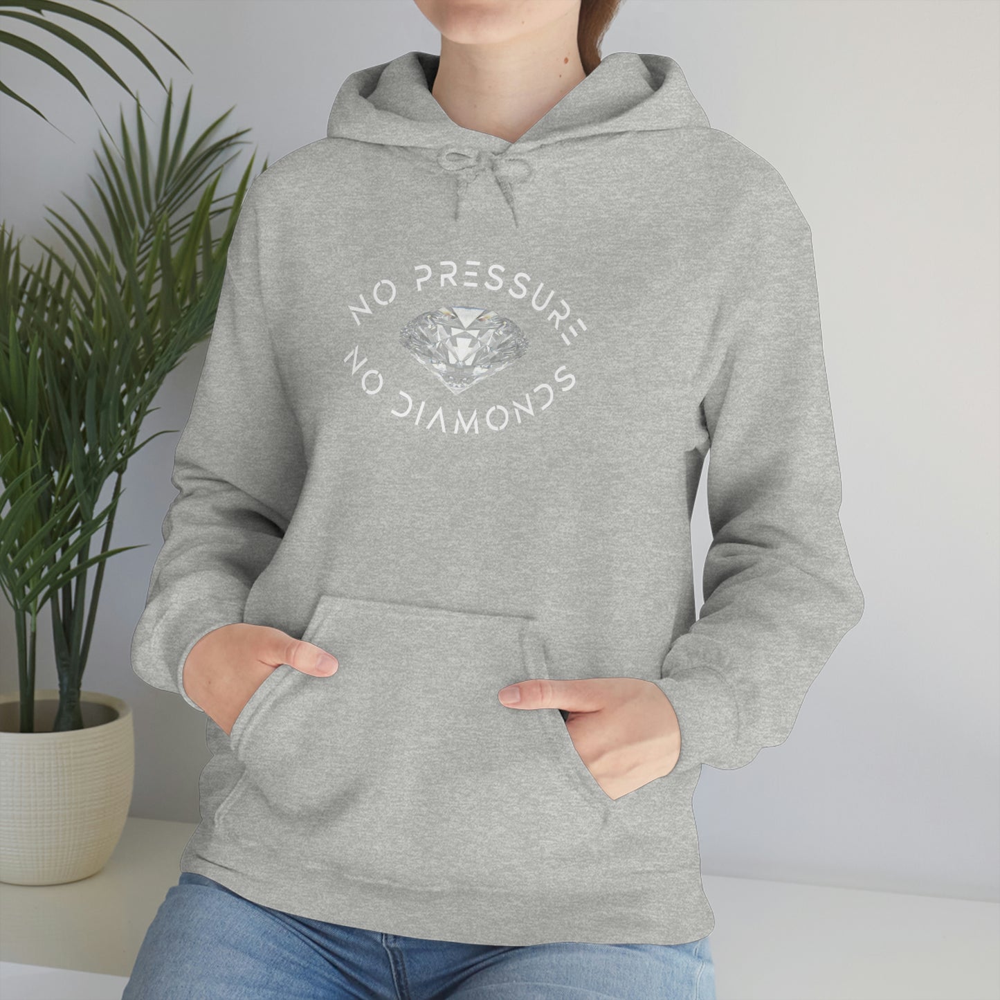 No Pressure No Diamonds Women's Hooded Sweatshirt