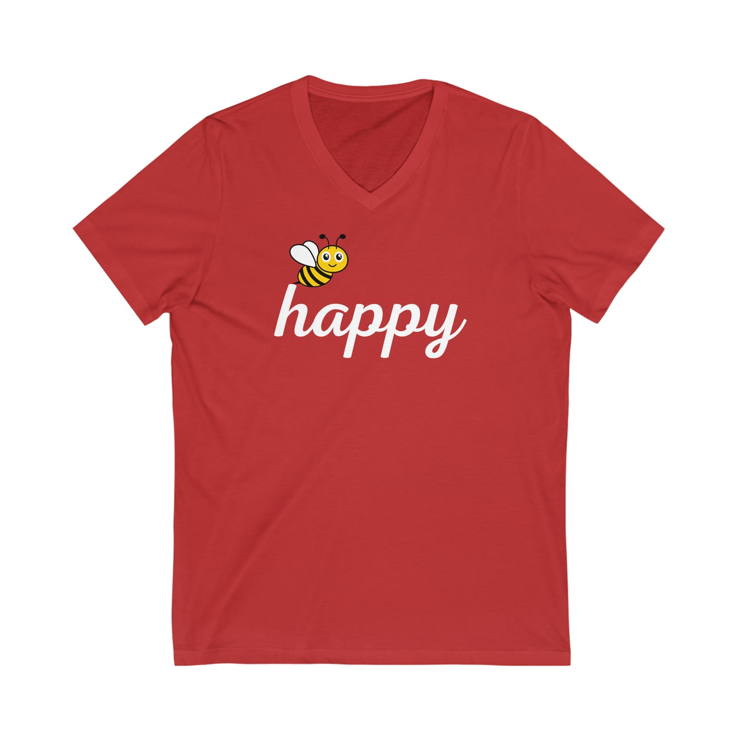 Bee Happy V-Neck Tee