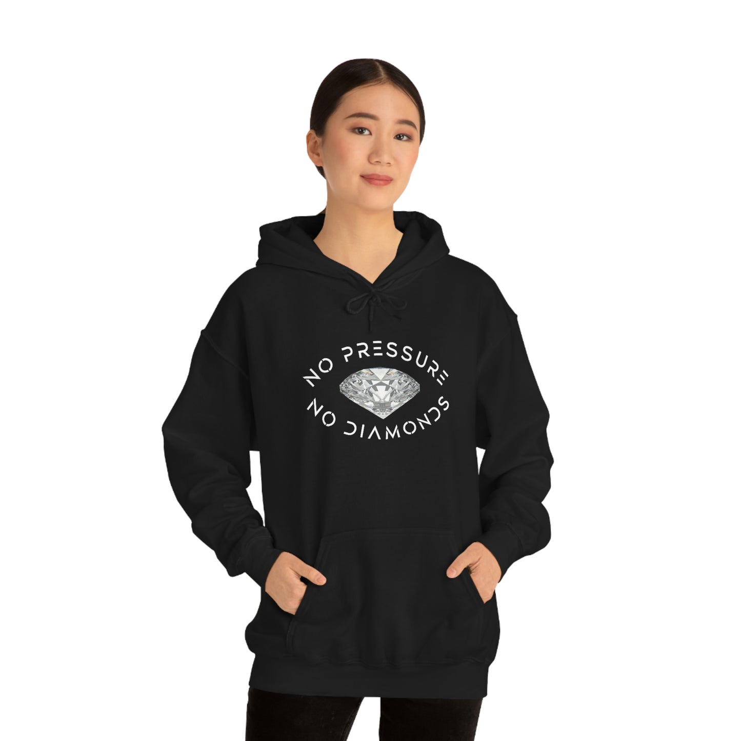 No Pressure No Diamonds Women's Hooded Sweatshirt