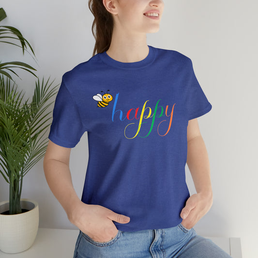 Bee Happy colorful Women's T-shirt