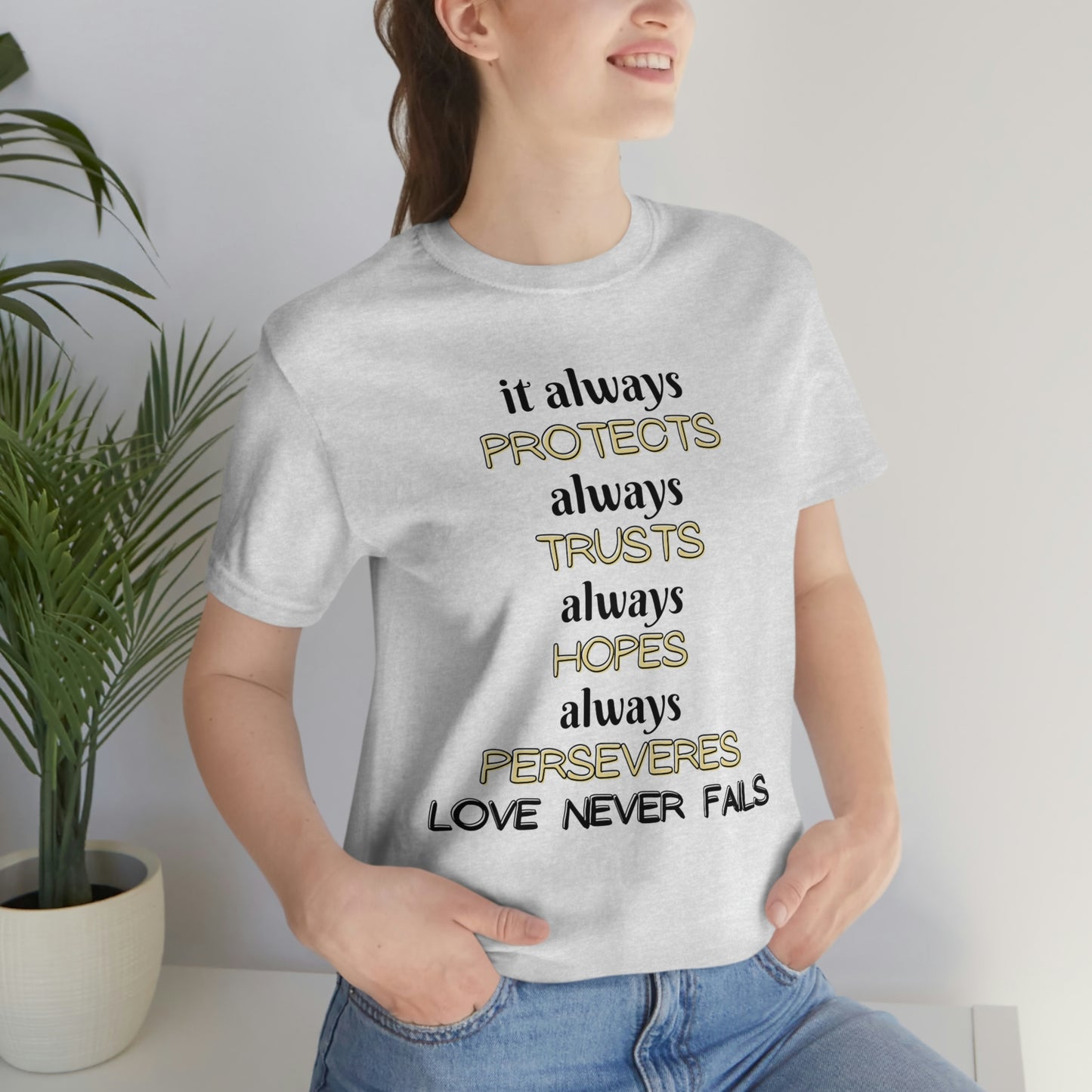 Love Never Fails Unisex T-shirt