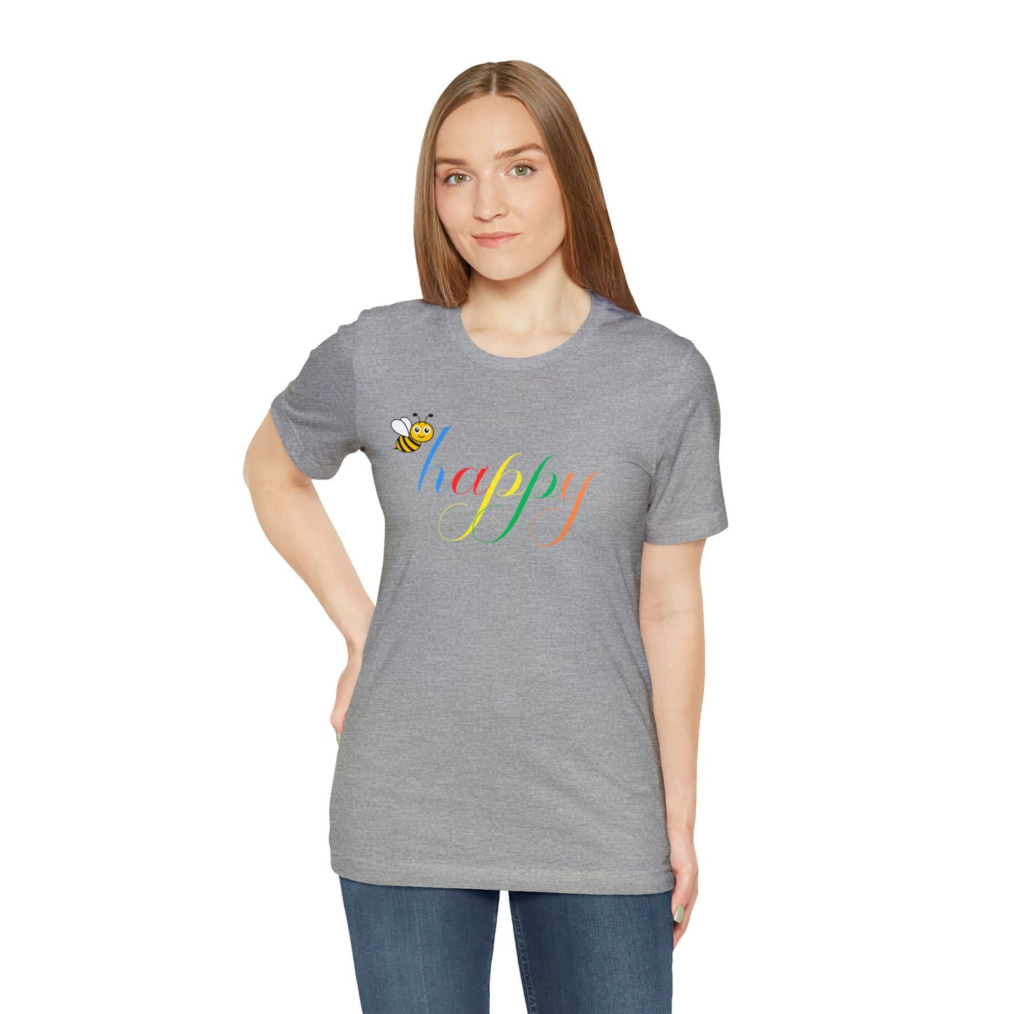 Bee Happy colorful Women's T-shirt