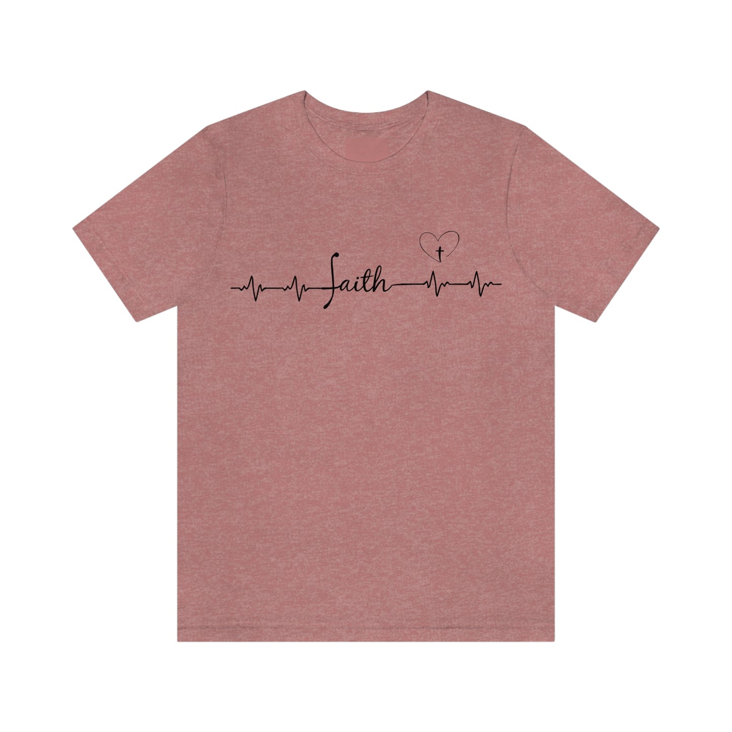 Faith heartbeat design Unisex t-shirt