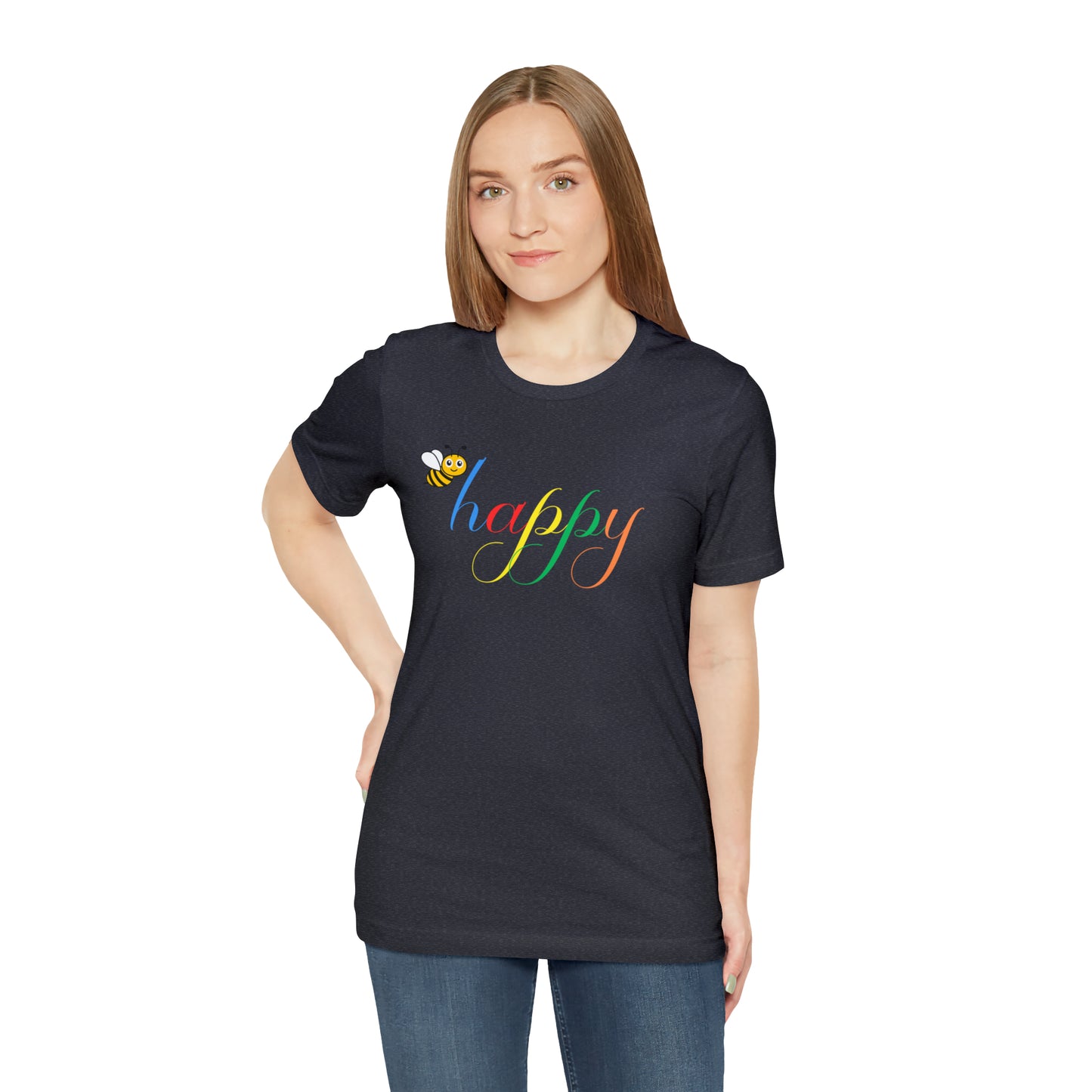 Bee Happy colorful Women's T-shirt