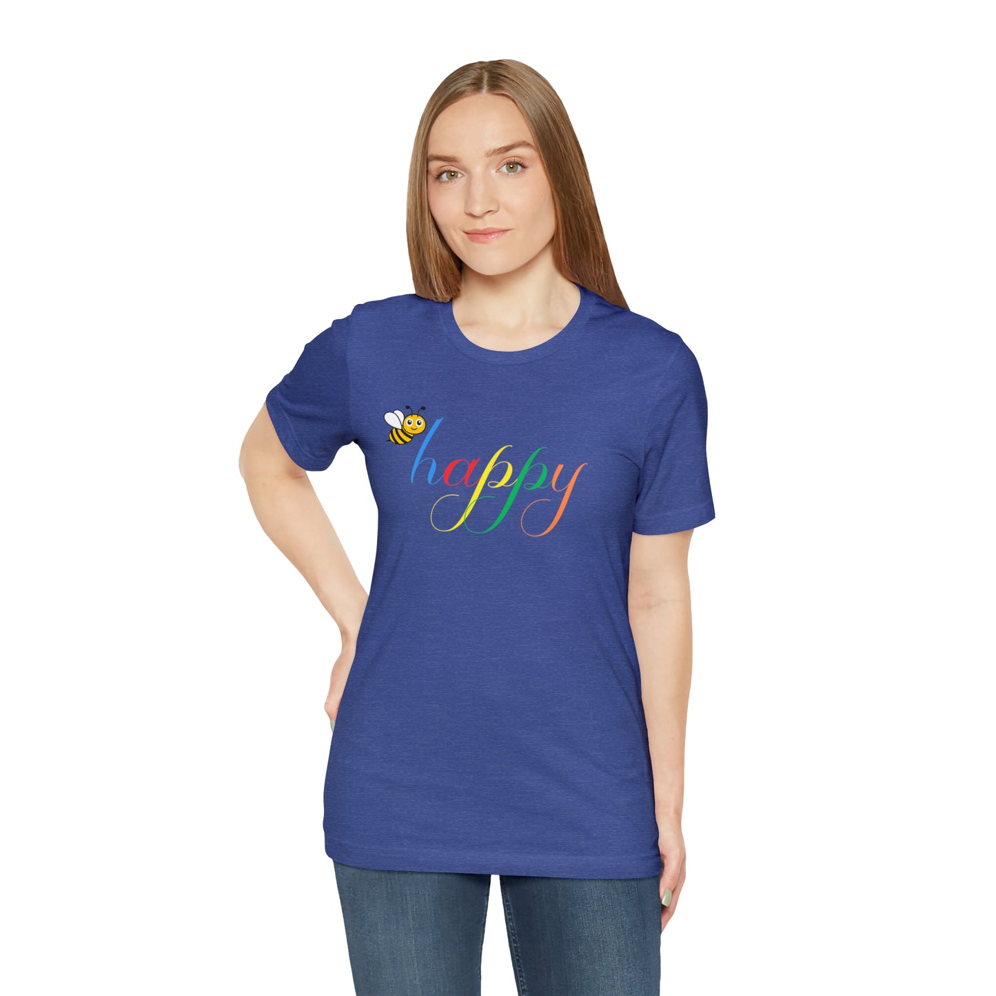 Bee Happy colorful Women's T-shirt