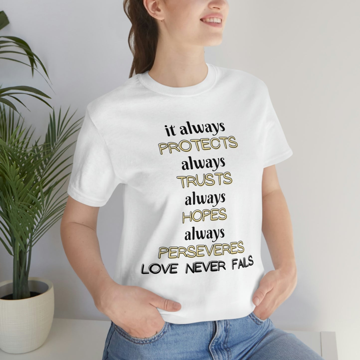 Love Never Fails Unisex T-shirt