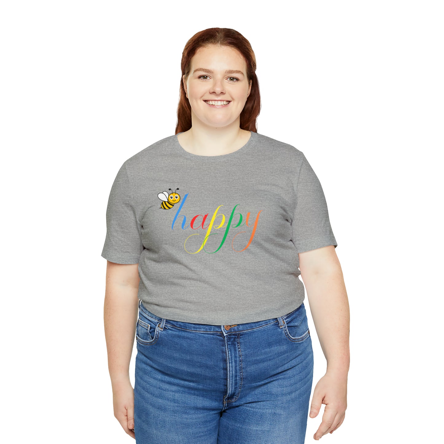 Bee Happy colorful Women's T-shirt