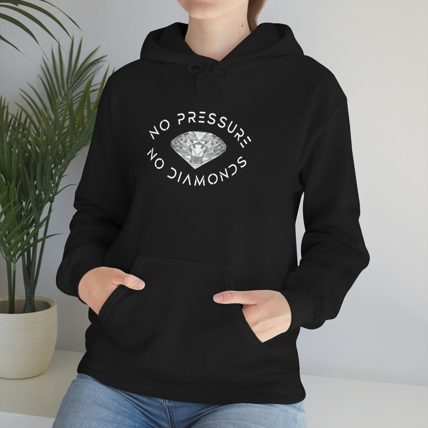 No Pressure No Diamonds Women's Hooded Sweatshirt