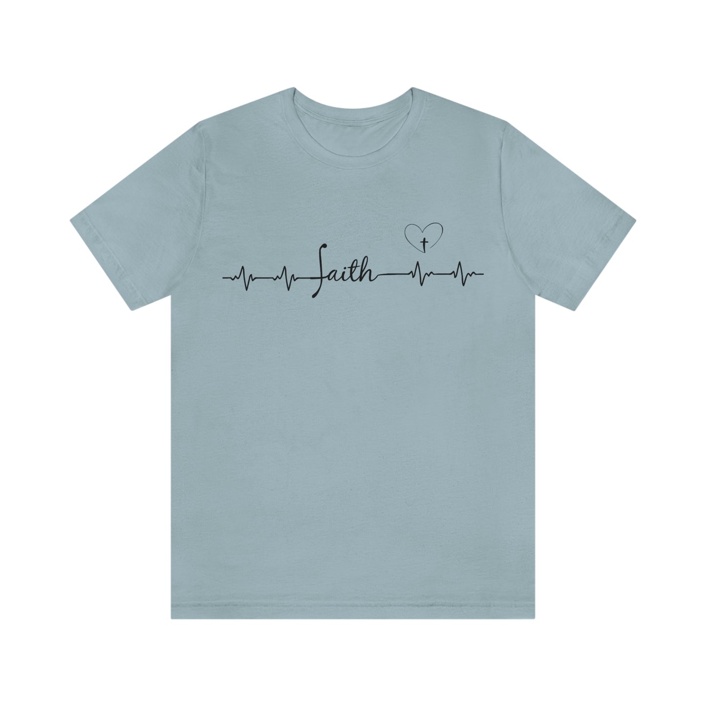 Faith heartbeat design Unisex t-shirt