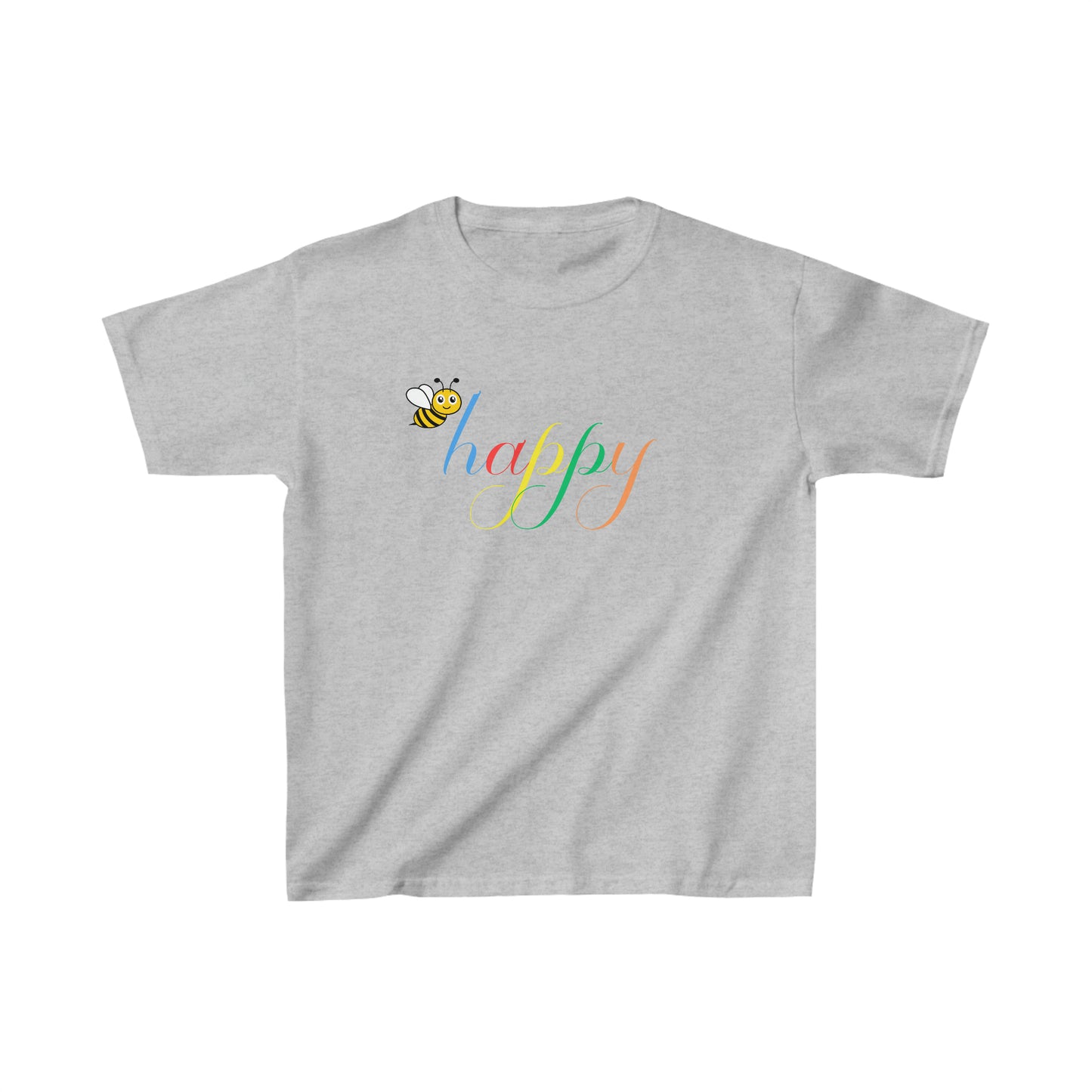 Bee Happy colorful - Kids Cotton Tee