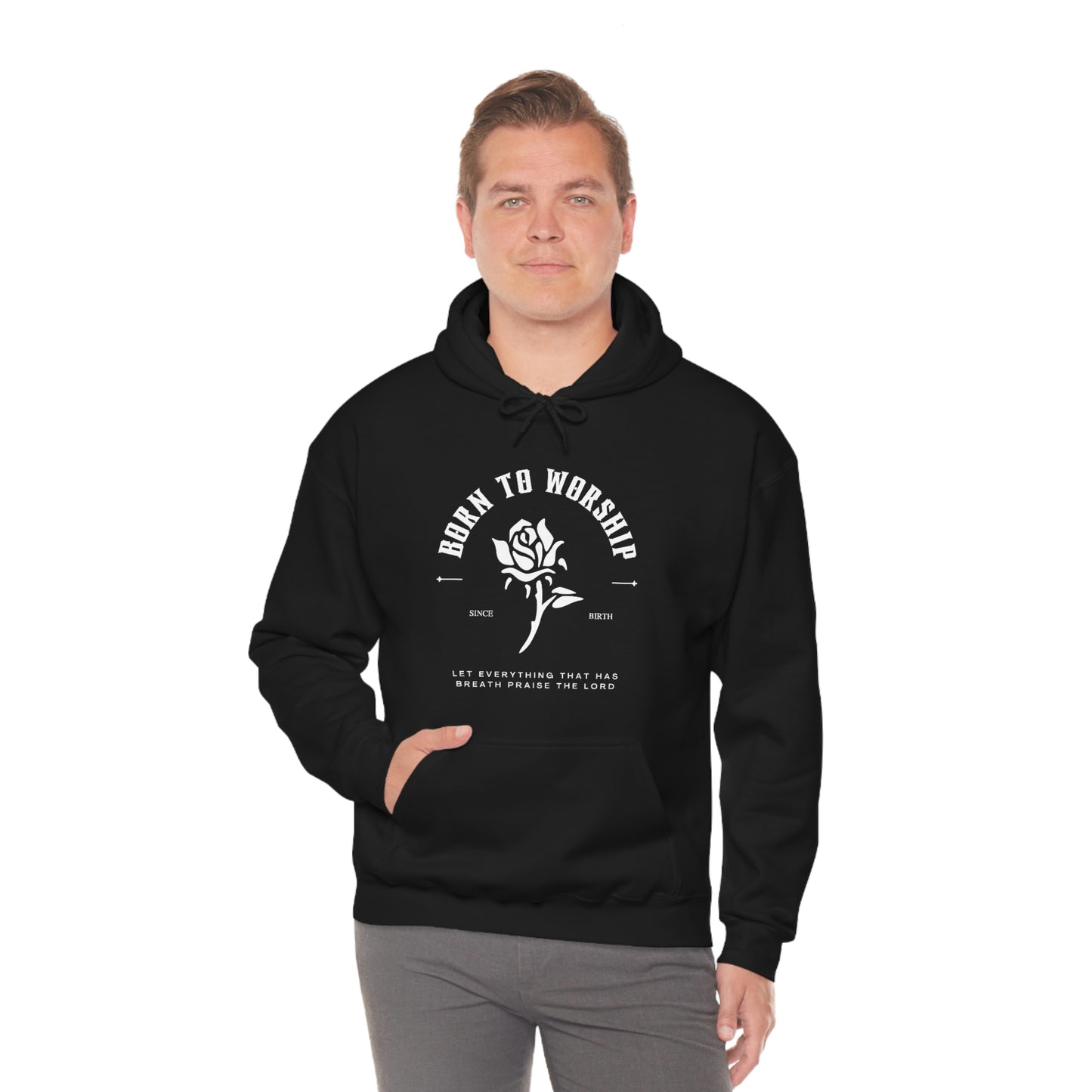 Born To Worship Hooded Unisex Sweatshirt