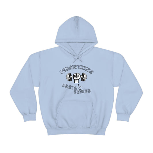 Persistence Beats Genius Unisex Hooded Sweatshirt