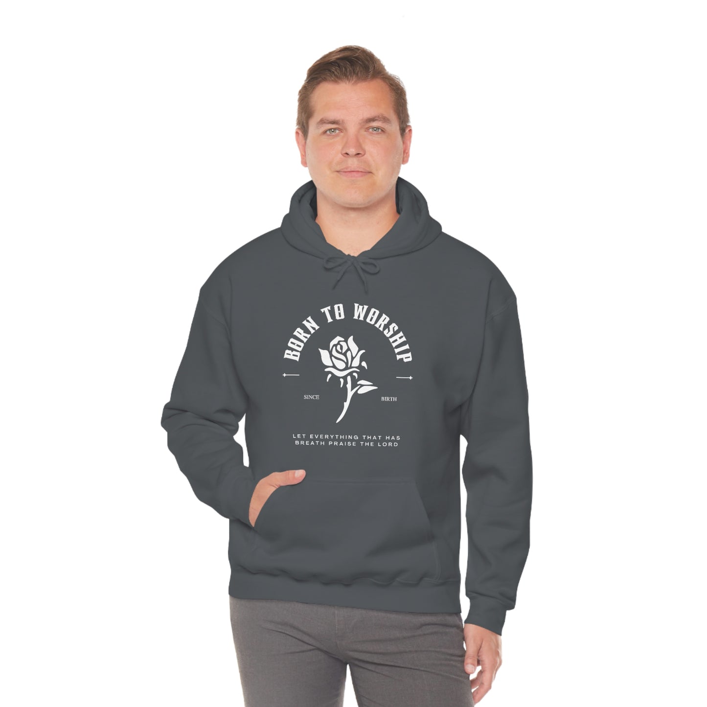 Born To Worship Hooded Unisex Sweatshirt